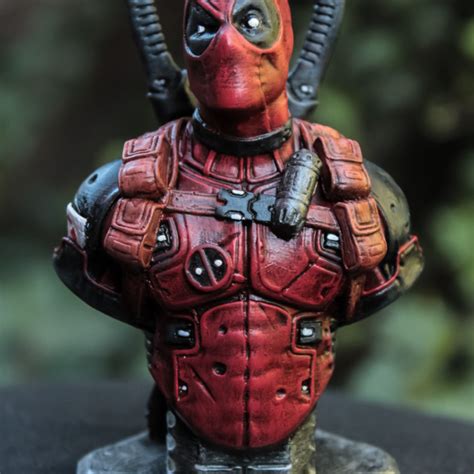 deadpool bust 3d print.